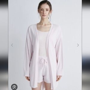 Gelato Pique Pink Fuzzy Cardigan